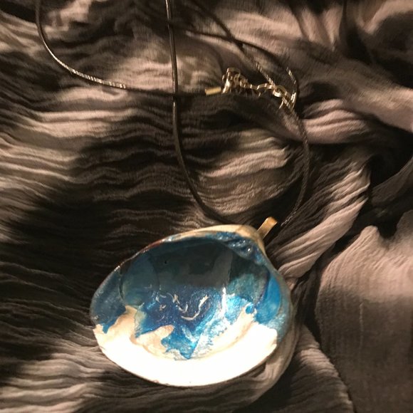 Seashell Boho rare Unique Vintage Rare One of a Kind Handmade Necklace - Picture 15 of 16